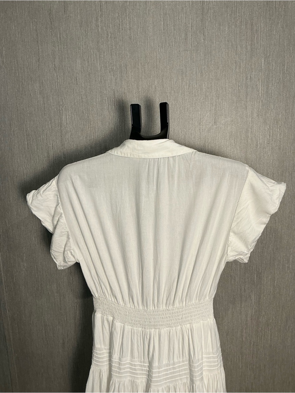 Maje Cream Button-Front Maxi Dress with Lace Design Size 38=US Size 6/8 - Picture 14 of 16